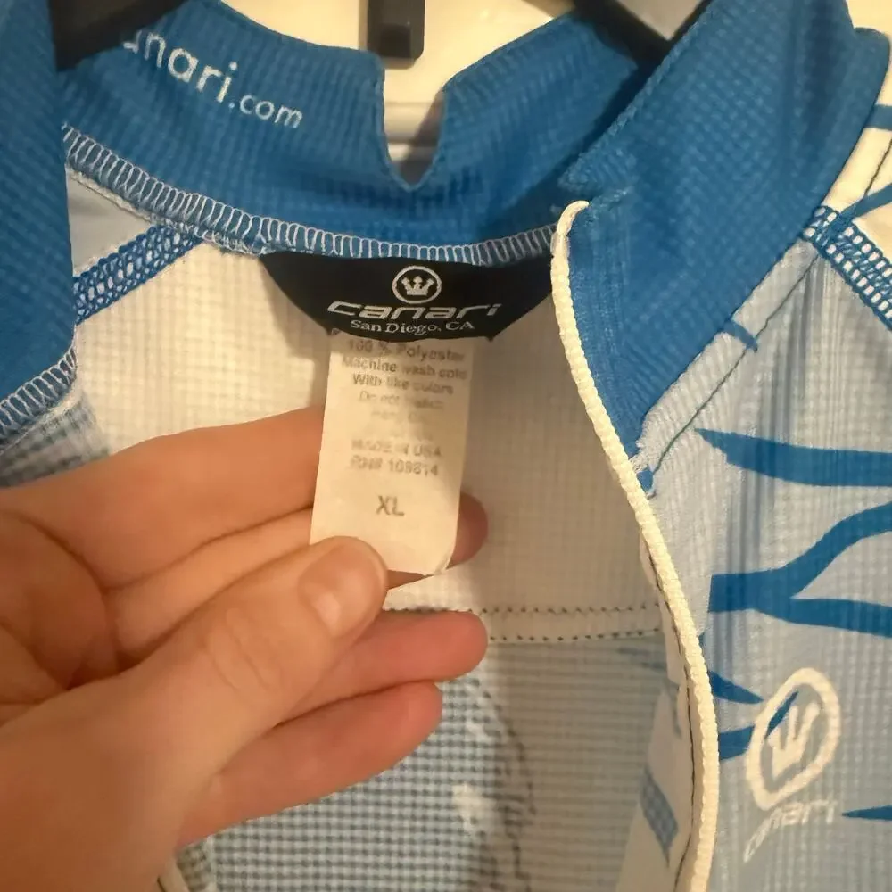 Canari Men’s Sz XL Biking Bicycle Cycling Jersey Ride Encinitas Cyclery